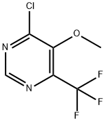 Pyrimidine, 4-chloro-5-methoxy-6-(trifluoromethyl)- Struktur