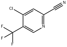 2-Pyridinecarbonitrile, 4-chloro-5-(trifluoromethyl)- Struktur