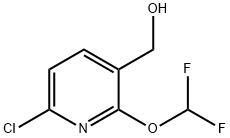 6-Chloro-2-(difluoromethoxy)pyridine-3-methanol Struktur