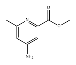 2-Pyridinecarboxylic acid, 4-amino-6-methyl-, methyl ester Struktur