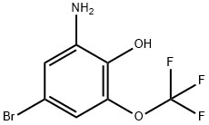 2-Amino-4-bromo-6-(trifluoromethoxy)phenol Struktur