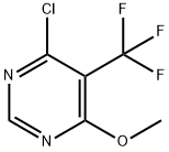 Pyrimidine, 4-chloro-6-methoxy-5-(trifluoromethyl)- Struktur