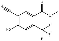 Benzoic acid, 5-cyano-4-hydroxy-2-(trifluoromethyl)-, methyl ester Struktur