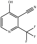 3-Pyridinecarbonitrile, 4-hydroxy-2-(trifluoromethyl)- Struktur