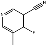 3-Pyridinecarbonitrile, 4-fluoro-5-methyl- Struktur