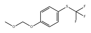 Benzene, 1-(methoxymethoxy)-4-[(trifluoromethyl)thio]- Struktur