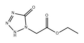 1H-Tetrazole-1-acetic acid, 2,5-dihydro-5-oxo-, ethyl ester Struktur