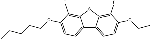 Dibenzothiophene, 3-ethoxy-4,6-difluoro-7-(pentyloxy)- Struktur