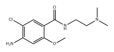 Benzamide, 4-amino-5-chloro-N-[2-(dimethylamino)ethyl]-2-methoxy- Struktur