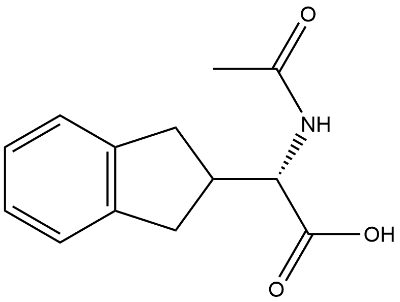 N-Ac-S-(2-Indanyl)glycine Struktur