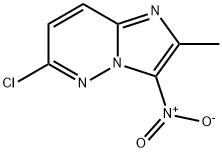 6-chloro-2-methyl-3-nitroimidazo[1,2-b]pyridazine Struktur