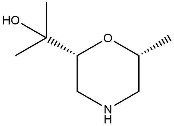 2-Morpholinemethanol,α,α,6-trimethyl-,(2R,6R)- Struktur