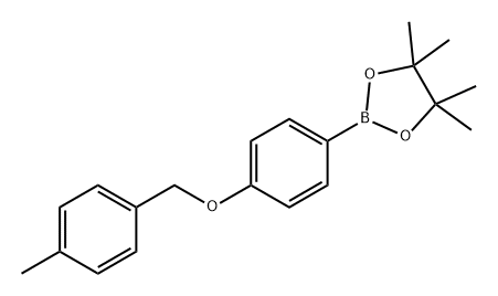 1,3,2-Dioxaborolane, 4,4,5,5-tetramethyl-2-[4-[(4-methylphenyl)methoxy]phenyl]- Struktur