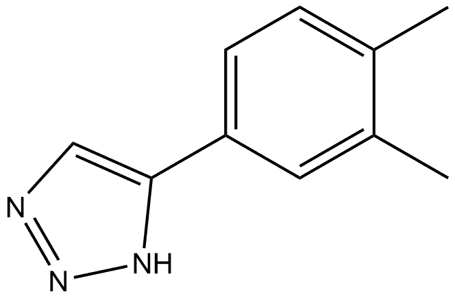 5-(3,4-dimethylphenyl)-1H-1,2,3-triazole Struktur