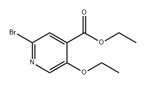 4-Pyridinecarboxylic acid, 2-bromo-5-ethoxy-, ethyl ester Struktur