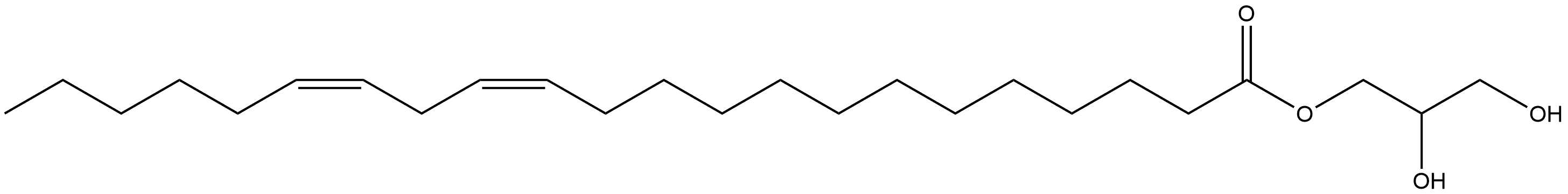 2,3-Dihydroxypropyl (13Z,16Z)-13,16-docosadienoate Struktur