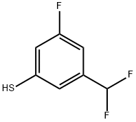 3-(Difluoromethyl)-5-fluorobenzenethiol Struktur