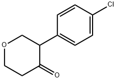 4H-Pyran-4-one, 3-(4-chlorophenyl)tetrahydro- Struktur