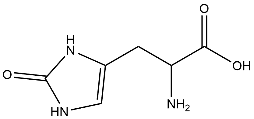 1H-Imidazole-4-propanoic acid, α-amino-2,3-dihydro-2-oxo- Struktur