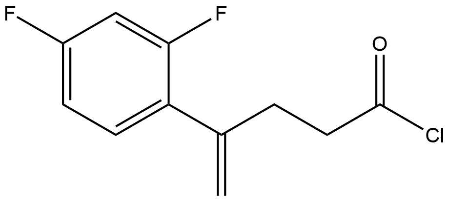 Benzenebutanoyl chloride, 2,4-difluoro-γ-methylene- Struktur