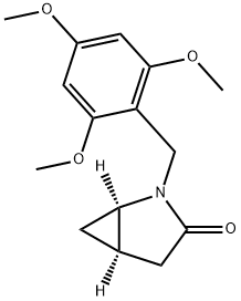 (1R,5R)-2-(2,4,6-trimethoxybenzyl)-2-azabicyclo[3.1.0]hexan-3-one Struktur