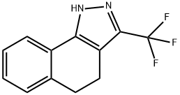 1H-Benz[g]indazole, 4,5-dihydro-3-(trifluoromethyl)- Struktur