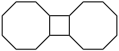 Hexadecahydrocyclobuta[1,2:3,4]dicyclooctene Struktur