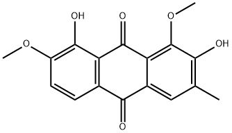 9,10-Anthracenedione, 2,8-dihydroxy-1,7-dimethoxy-3-methyl- Struktur