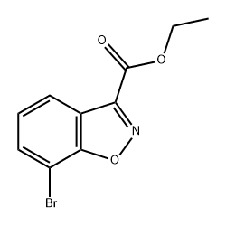 1,2-Benzisoxazole-3-carboxylic acid, 7-bromo-, ethyl ester Struktur