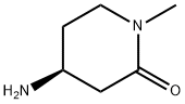 2-Piperidinone, 4-amino-1-methyl-, (4S)- Struktur