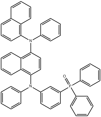 1,4-Naphthalenediamine, N1-[3-(diphenylphosphinyl)phenyl]-N4-1-naphthalenyl-N1,N4-diphenyl- Struktur