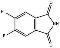 1H-Isoindole-1,3(2H)-dione, 5-bromo-6-fluoro- Struktur