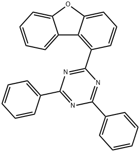 1,3,5-Triazine, 2-(1-dibenzofuranyl)-4,6-diphenyl- Struktur