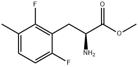 methyl 2-amino-3-(2,6-difluoro-3-methylphenyl)propanoate Struktur