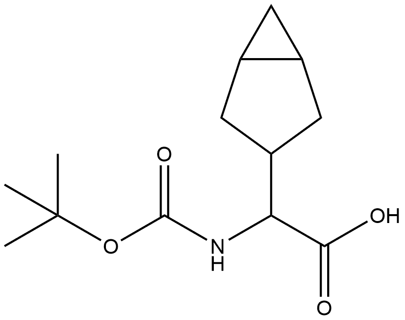 α-[[(1,1-Dimethylethoxy)carbonyl]amino]bicyclo[3.1.0]hexane-3-acetic acid Struktur