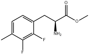 methyl 2-amino-3-(2,3-difluoro-4-methylphenyl)propanoate Struktur