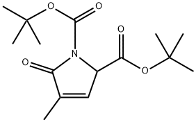 1H-Pyrrole-1,2-dicarboxylic acid, 2,5-dihydro-4-methyl-5-oxo-, 1,2-bis(1,1-dimethylethyl) ester Struktur