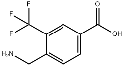 Benzoic acid, 4-(aminomethyl)-3-(trifluoromethyl)- Struktur