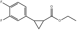 ethyl 2-(3,4-difluorophenyl)cyclopropanecarboxylate Struktur