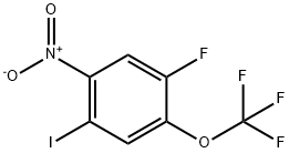 5-Fluoro-2-iodo-4-(trifluoromethoxy)nitrobenzene Struktur