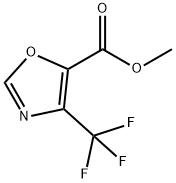 5-Oxazolecarboxylic acid, 4-(trifluoromethyl)-, methyl ester Struktur