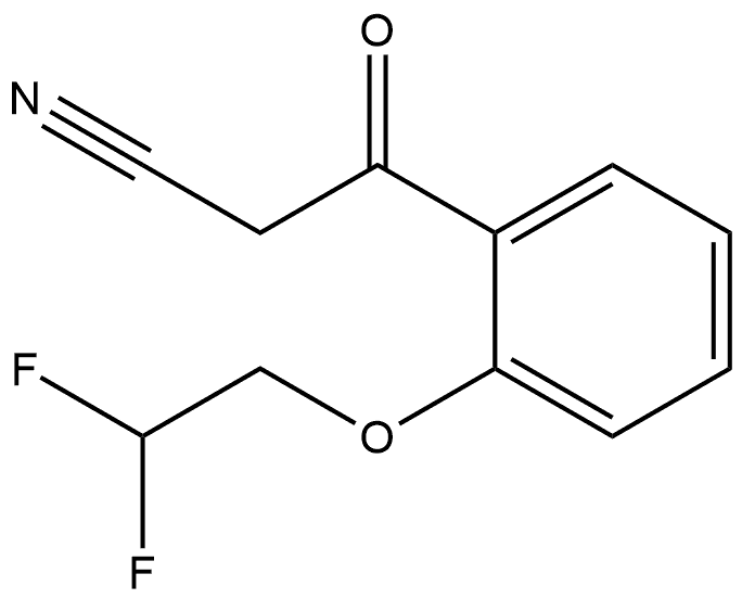 2-(2,2-Difluoroethoxy)benzoylacetonitrile Struktur