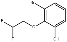 3-Bromo-2-(2,2-difluoroethoxy)phenol Struktur