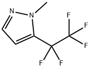 1-Methyl-5-(pentafluoroethyl)-1H-pyrazole Struktur