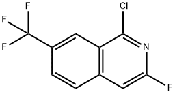 1-Chloro-3-fluoro-7-(trifluoromethyl)isoquinoline Struktur