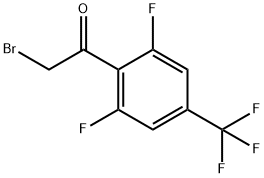 2,6-Difluoro-4-(trifluoromethyl)phenacyl bromide Struktur