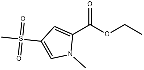 Ethyl 1-methyl-4-(methylsulfonyl)-1H-pyrrole-2-carboxylate Struktur