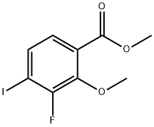 Methyl 3-fluoro-4-iodo-2-methoxybenzoate Struktur