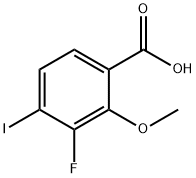 3-Fluoro-4-iodo-2-methoxybenzoic acid Struktur