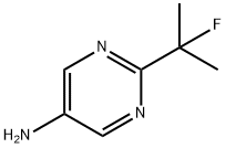 5-Pyrimidinamine, 2-(1-fluoro-1-methylethyl)- Struktur